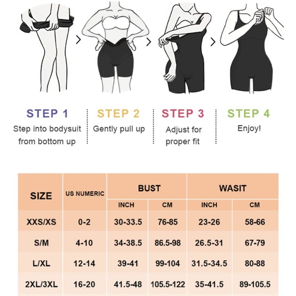 SHAPERX Tummy Control Shapewear Bodysuit Nude Seamless Body Shaper Thigh Shaper - Picture 6 of 6